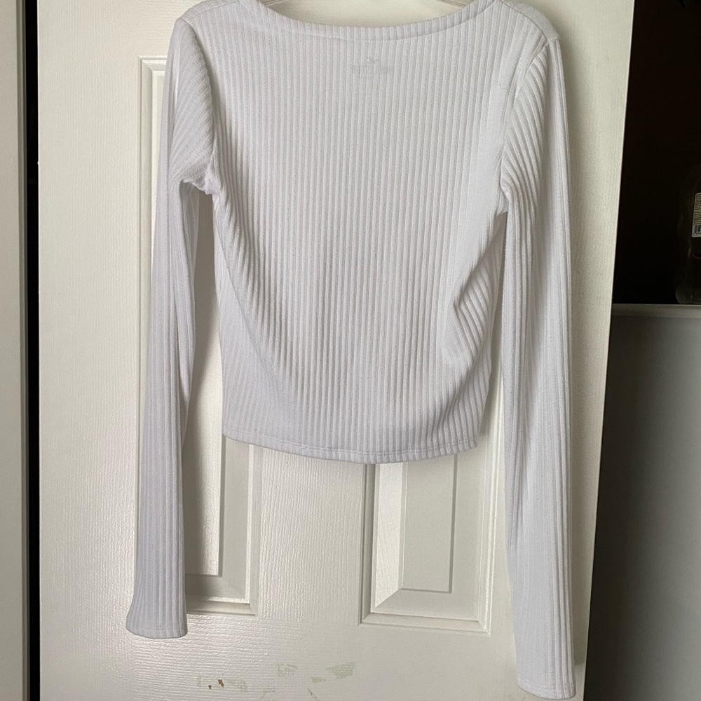 Hollister slim ribbed double tie-front top - Picture 3 of 3